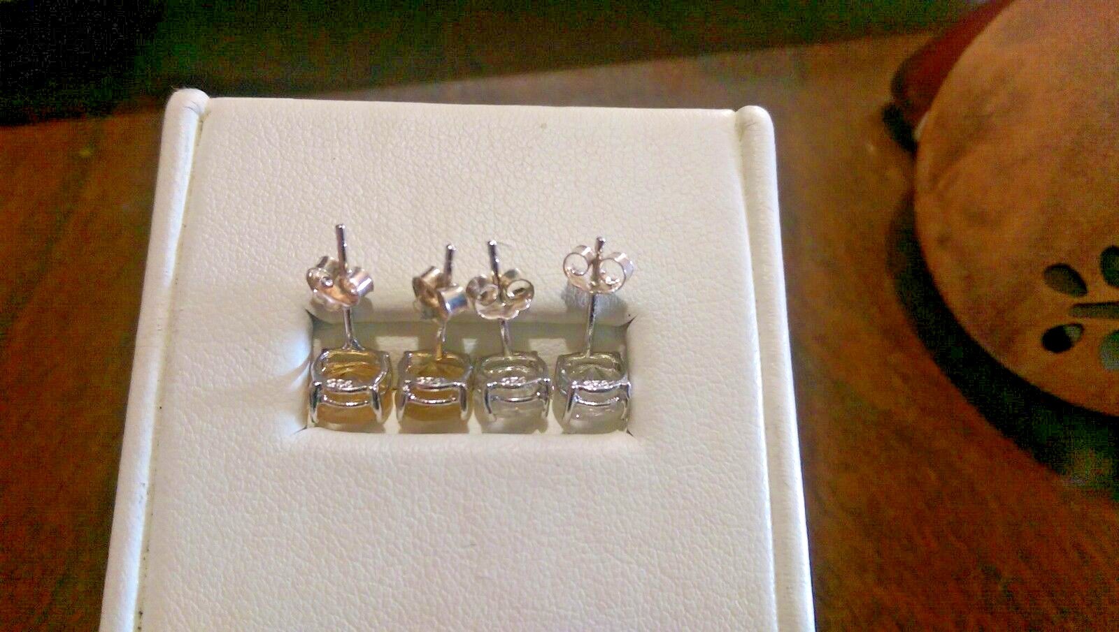 Earring Lot Emerald CZ 925 Silver Studs Filigre Hoops Cancer Ribbons Boho Wood