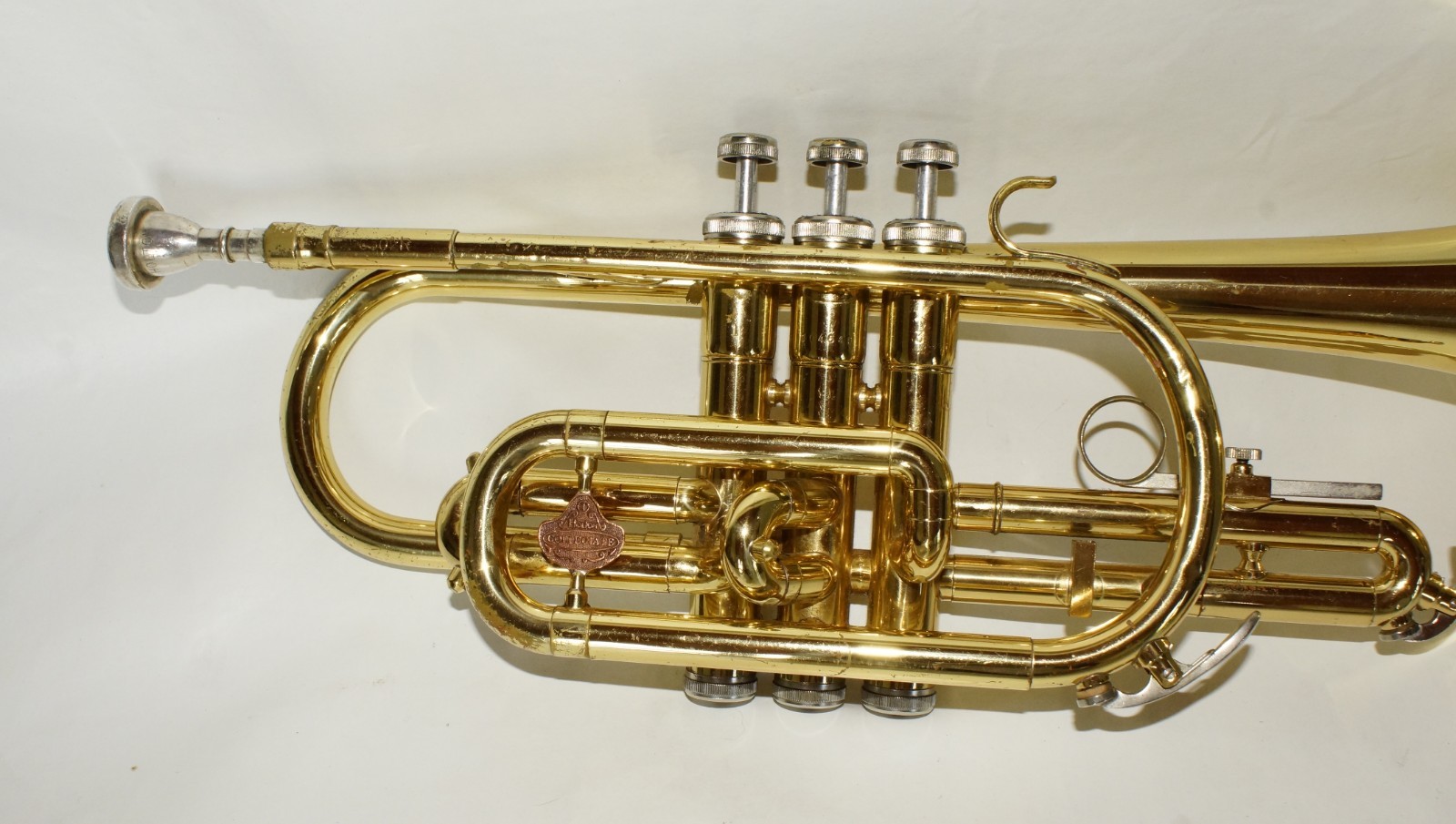 Holton Collegiate CORNET Gold Tone Horn with Hard Case Musical Band School