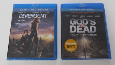 Divergent (Blu-ray/DVD, 2014, 2-Disc Set) Includes Sleeve Slipcover 2 Movie