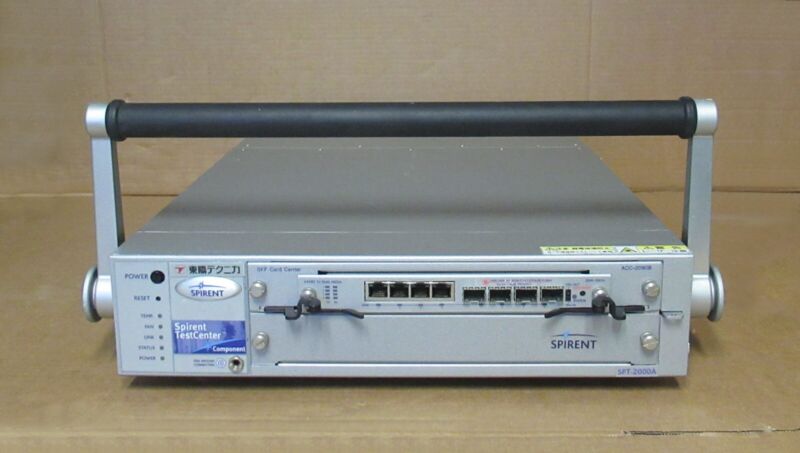 Spirent Spt-2000a Portable Chassis With Acc-2090b Module + Edm-1001a