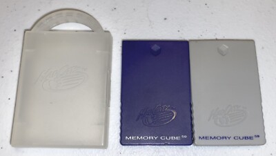 Lot Of 2 MadCatz 1X Memory Cube 59 Memory Card For Nintendo Gamecube Item #5607 