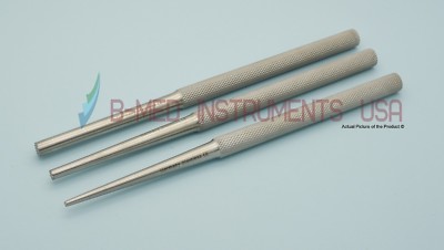 OR Grade 3 Piece Bone Tamper Set 2MM 4MM 6MM Dental Surgical Instruments 