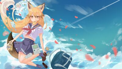 Anime kemono friends red fox s girls animal Playmat Game Mat Desk