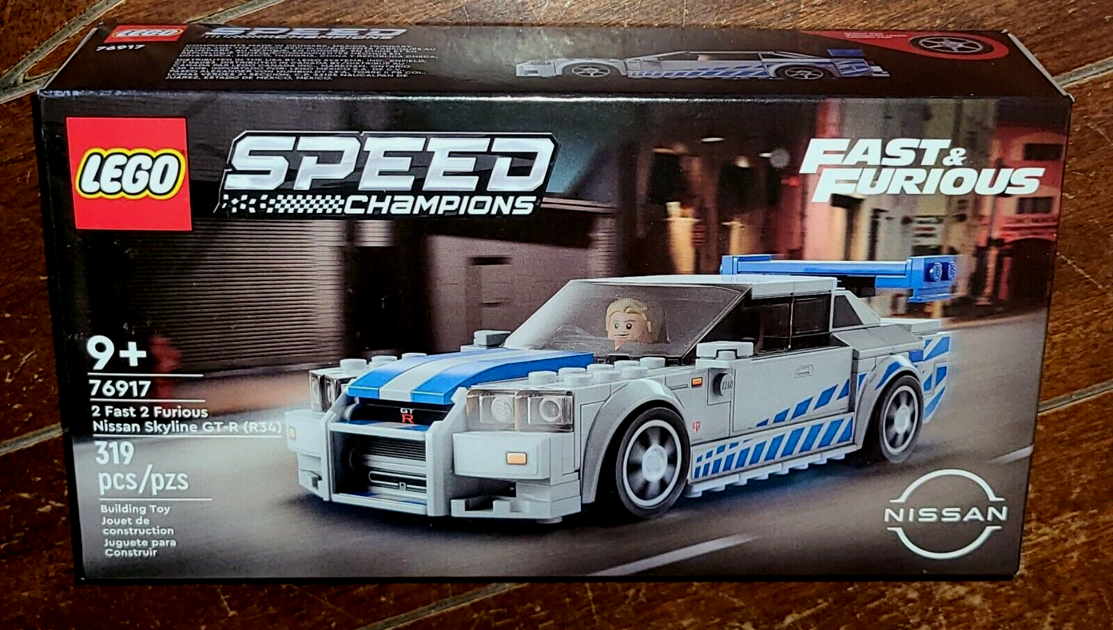 LEGO Speed Champions 2 Fast 2 Furious Nissan Skyline GT-R (R34) 76917 Race  Car Toy Model Building Kit, Collectible with Racer Minifigure, 2023 Set for