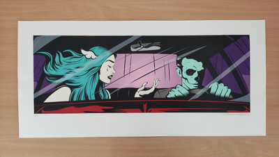 Drive By Shouting by D*Face. 100 x 47cm 15 colour Screenprint Ed 150 Dface 2017