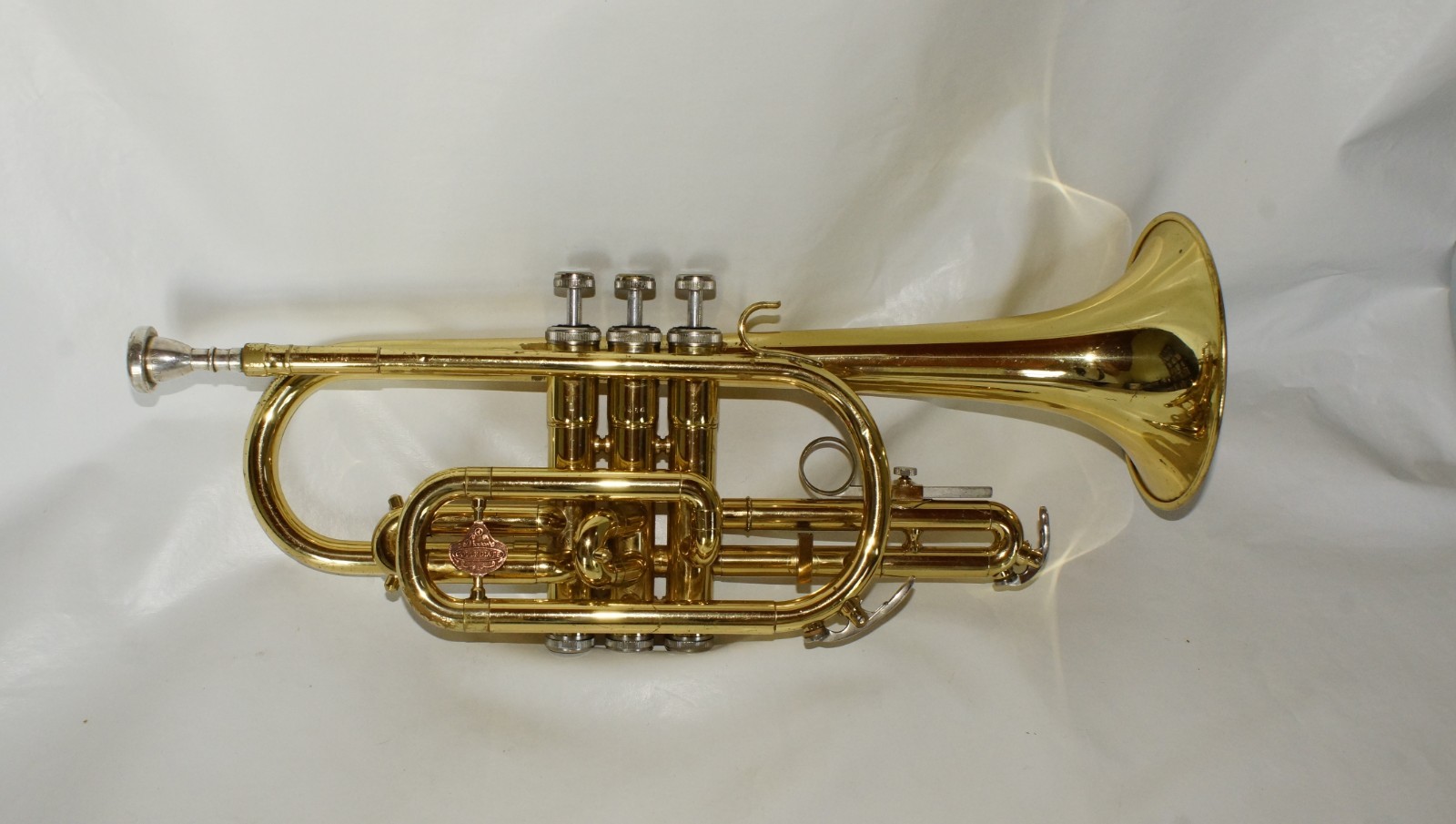 Holton Collegiate CORNET Gold Tone Horn with Hard Case Musical Band School
