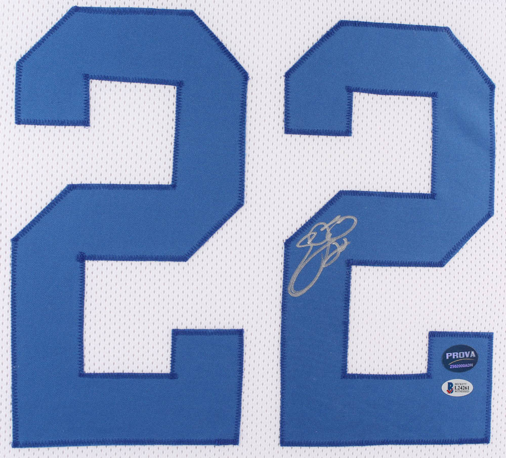 EMMITT SMITH Signed 35x43 Custom Framed Jersey (BECKETT COA) 5126