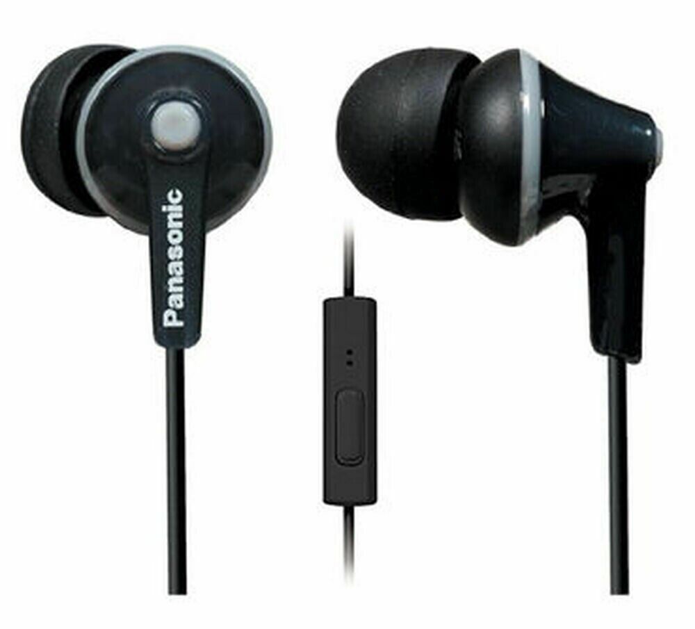 Panasonic - RP-TCM125-K - ErgoFit In-Ear Headphones @ Mic & 