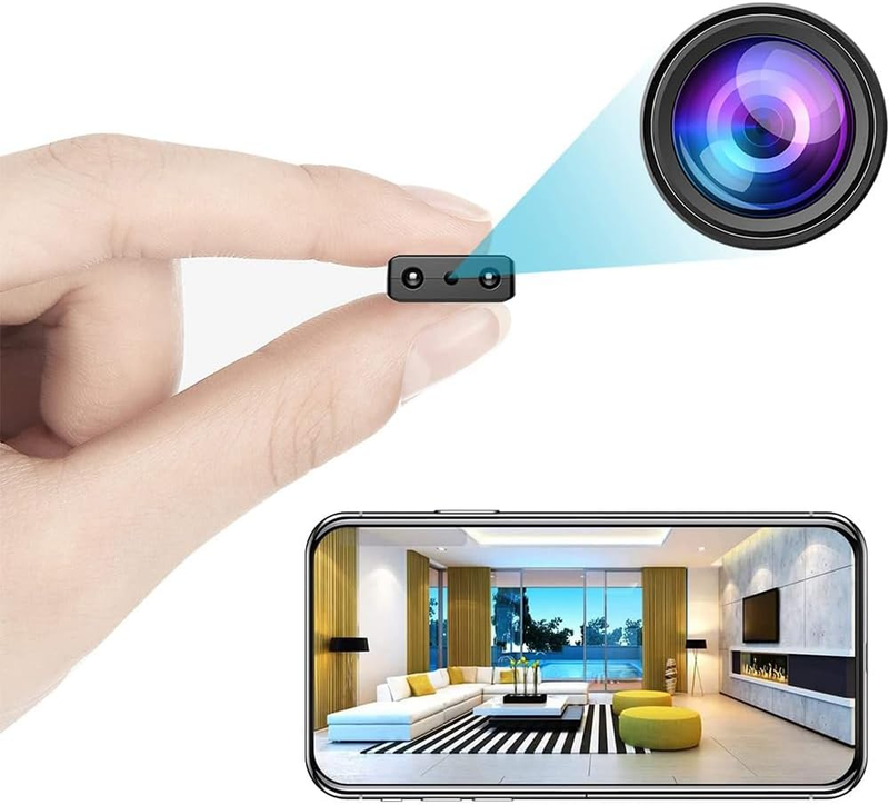 Small Wireless Wifi Camera Hidden Spy Security Cameras,Mini Nanny Cam Smart Home