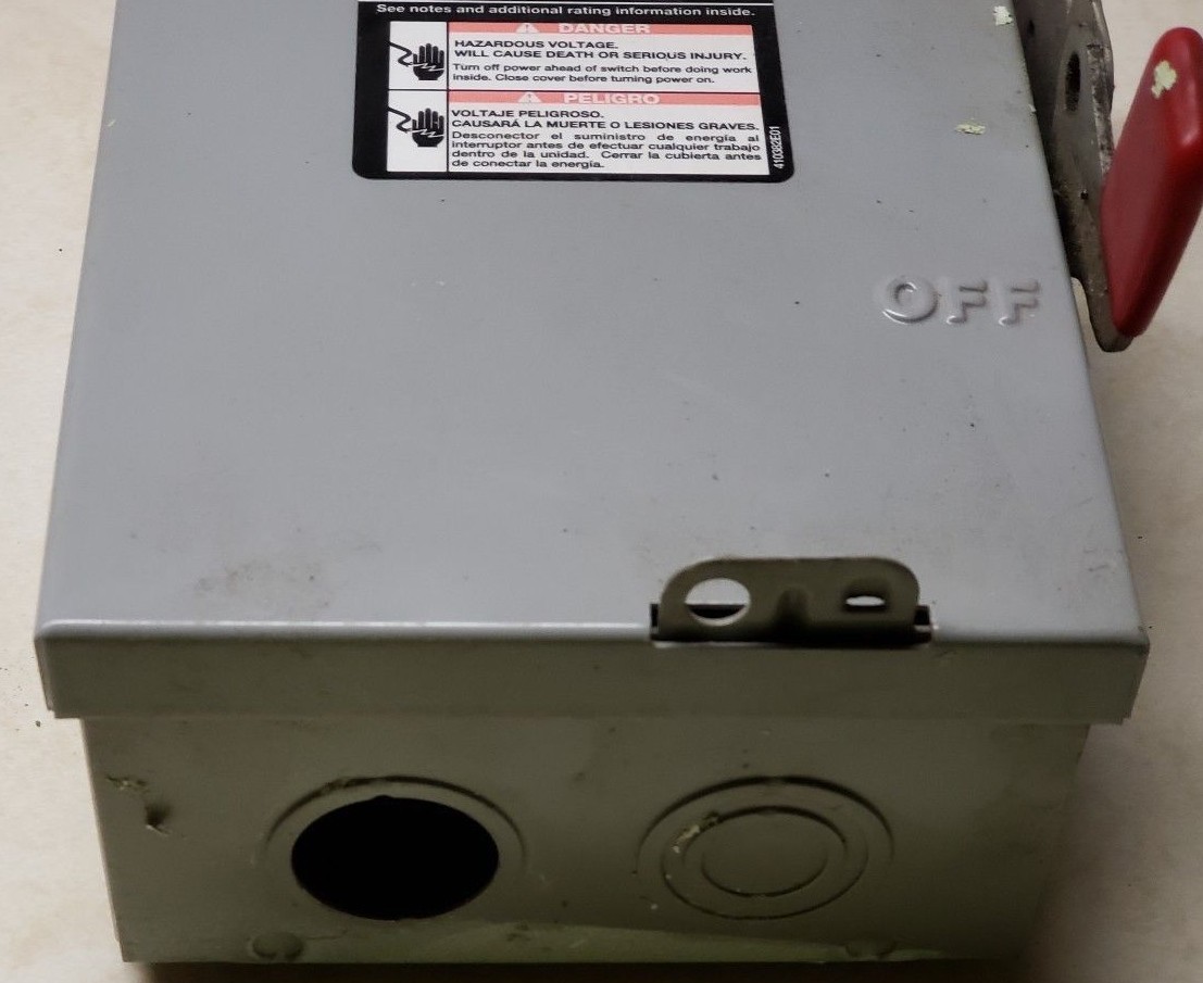 SIEMENS LNF222R 60 Amp, 2 Pole, 240-Volt, Non-Fused, Outdoor Rated Disconnect