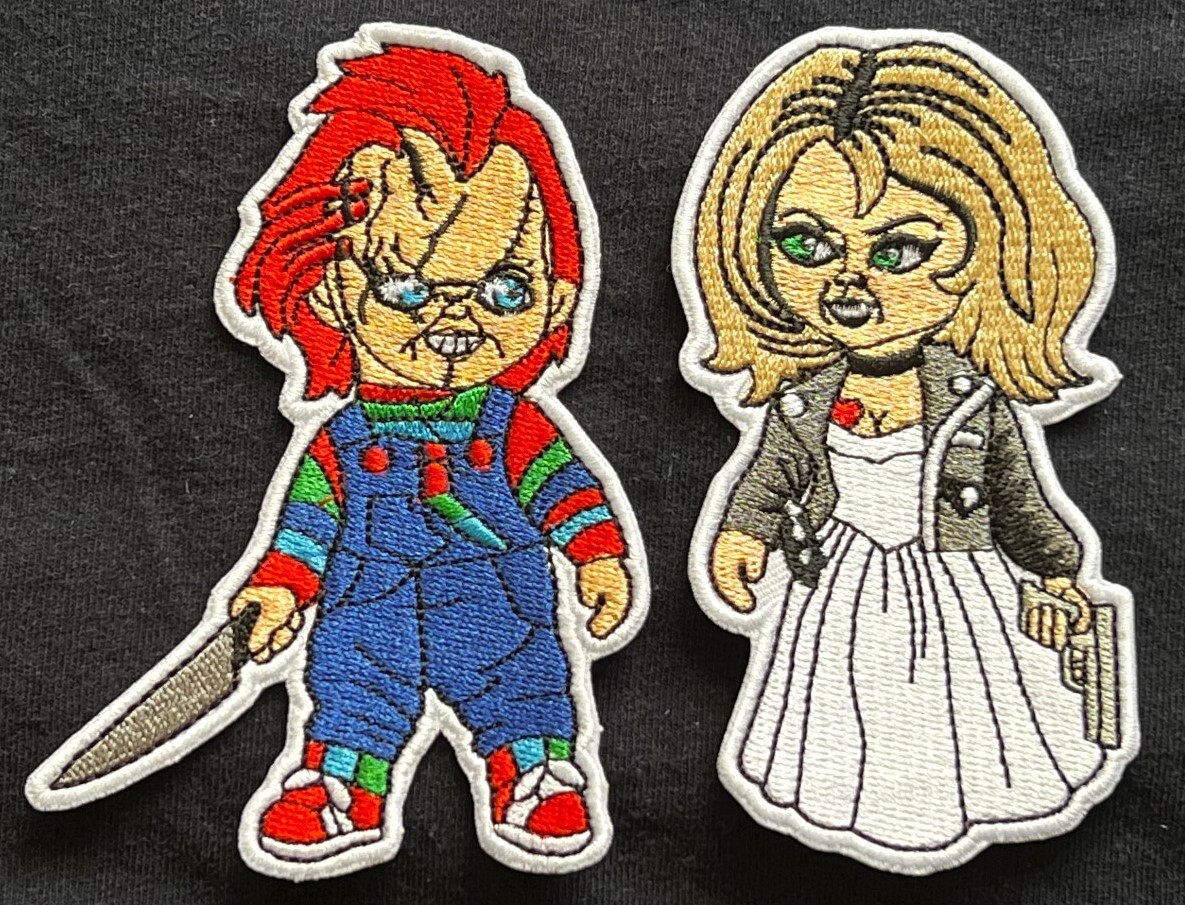 CHUCKY TIFFANY embroidered figure patch set action bride of