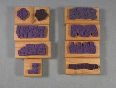 Stampin Up Rubber Stamp Set - Tag-Alongs 2003 Set of 9