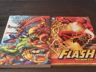 Marvel 70th Anniversary Collection and The Flash Reborn graphic novel set