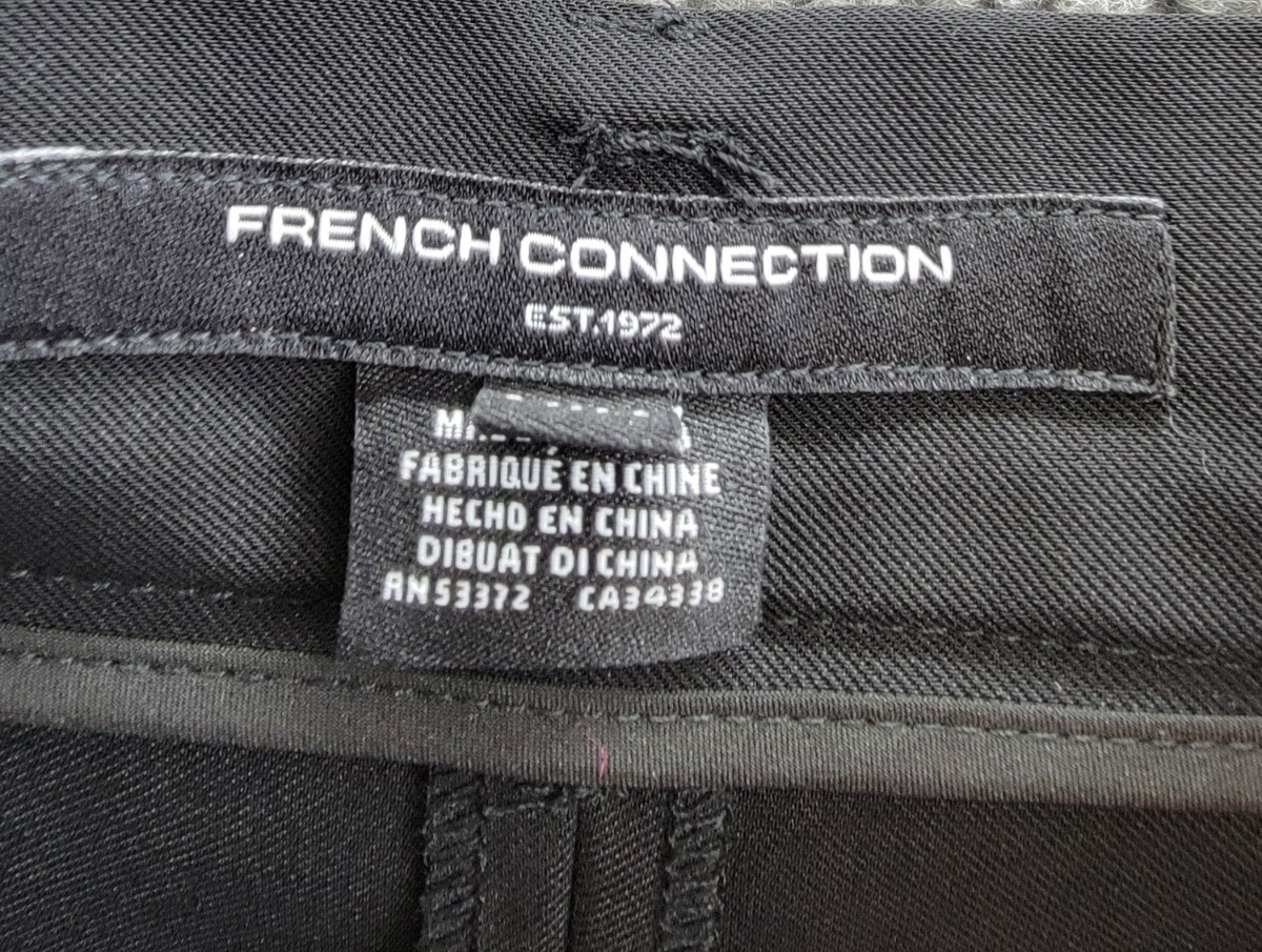 French Connection Harry Suiting Maxi Skirt Women's 2 Blackout Hook & Bar Closure - Picture 9 of 17