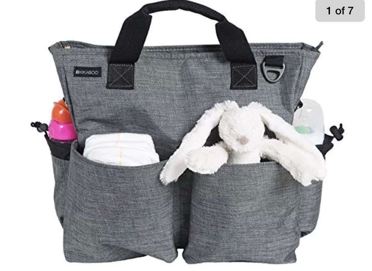 Kikaboo Diaper Bag With Changing Pad | 6 Outside Pockets / 2