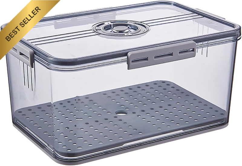 Airtight Loaf Bread Storage Container, Bread Box Kitchen Countertop, Time Record