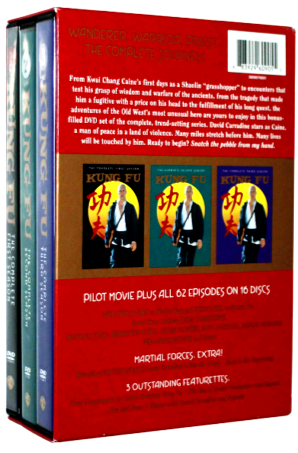 Kung Fu: The Complete Series Collection (DVD, 16 Disc Box Set) Seasons 1, 2 & 3