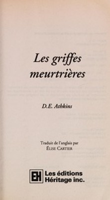 Les Griffes Meurtrieres D.E. Athkins