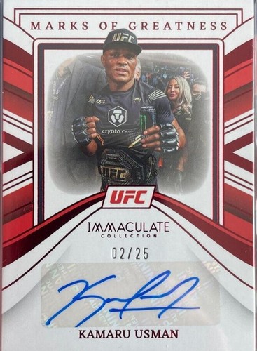 2023 Panini Immaculate Collection UFC - Kamaru Usman #MG-35