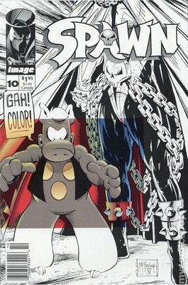 Spawn #10N Newsstand Variant FN+ 6.5 1993 Stock Image