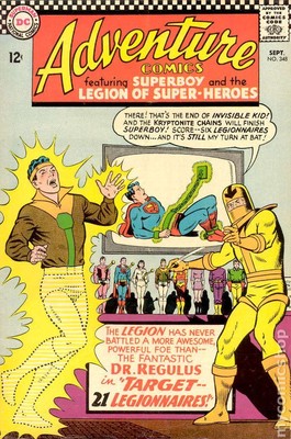 Adventure Comics #348 VG 1966 Stock Image Low Grade