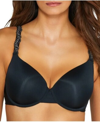Nwt Felina Paramour Lissa Contour Seamless Underwire T-Shirt Bra Black 40C 