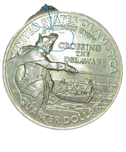 その他 Delaware Crossing [CD] CNDRDE25D - 2021 Crossing the Delaware River Quarter, D Mint