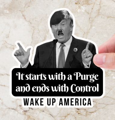 Anti Trump anti MAGA political sticker or magnet