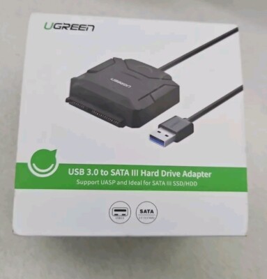 New UGREEN USB 3.0 to SATA III (2.5'' / 3.5'') HDD or SDD Hard Drive Adapter 20231