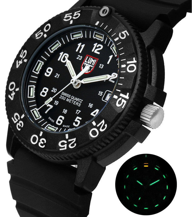 Pre-owned Luminox Genuine  Xs.3001 Navy Seal Quartz Watch Men Mariner Diver 200m Swiss Made