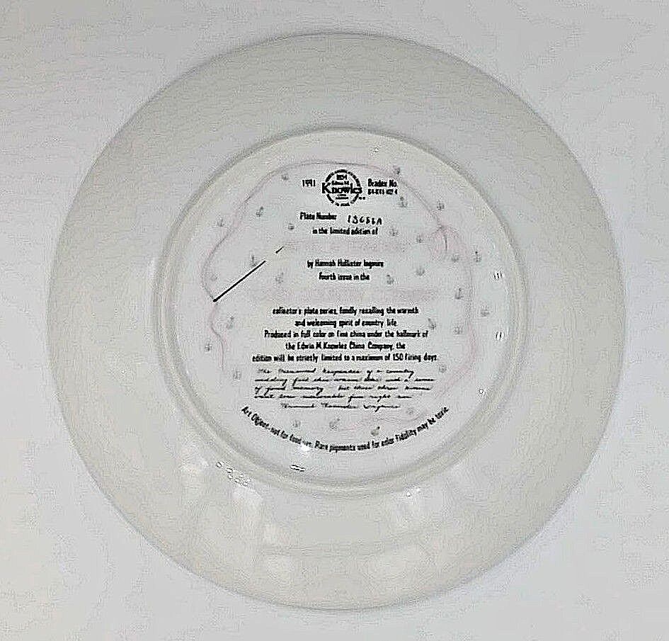 Edwin M Knowles Attic Afternoon Hannah Hollister Ingmire Collector Platte1991