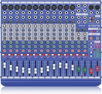 DM16 16 Input Analogue Live and Studio Mixer with  Microphone Preamplifiers