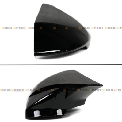 FOR 21-24 ELANTRA M STYLE GLOSS BLACK SIDE MIRROR COVER CAP OVERLAY W/ LED LIGHT