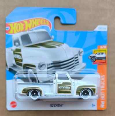 2024 Hot Wheels Hotwheels HW HOT TRUCKS 52 CHEVY WHITE 139/250