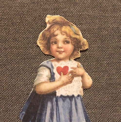 Victorian Little Girl Paper doll, New, Reproduction, Die Cut