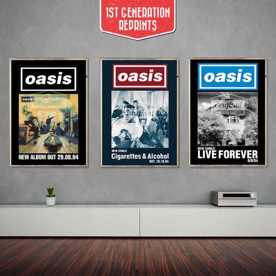 Oasis posters - Definitely Maybe Collectors Set - First Generation Reprints