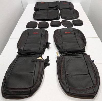 For Jeep Wrangler Unlimited Rubicon 4 Door 2018-2023 Leather Seat Covers B32