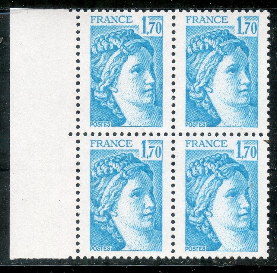 France Stamp New No. 2240b Liberty of Delacroix Variety