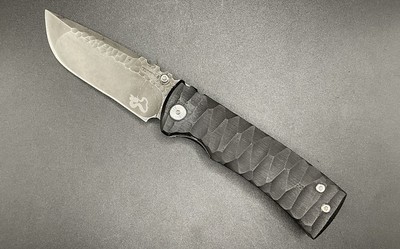 Chaves Knives Street Ultramar Redencion Drop Point M390 Chiseled G10 Titanium