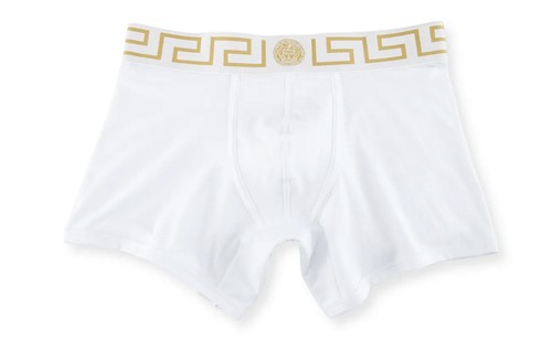 Versace Greca Gold Border Stretch Cotton LOW RISE Trunk,Size
