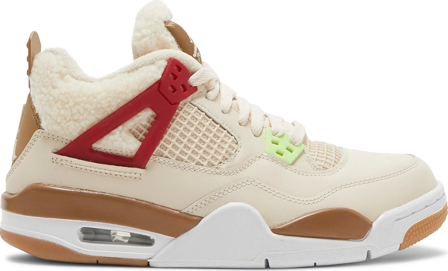 

Nike Air Jordan 4 Retro GS Wild Things Белый Красный Коричневый DH0572-264 5,5 лет Женские 7, Air Jordan 4