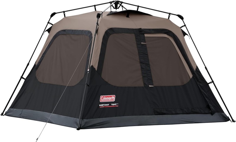 Coleman 4-Person Cabin Camping Tent with Instant Setup, 1 Room,