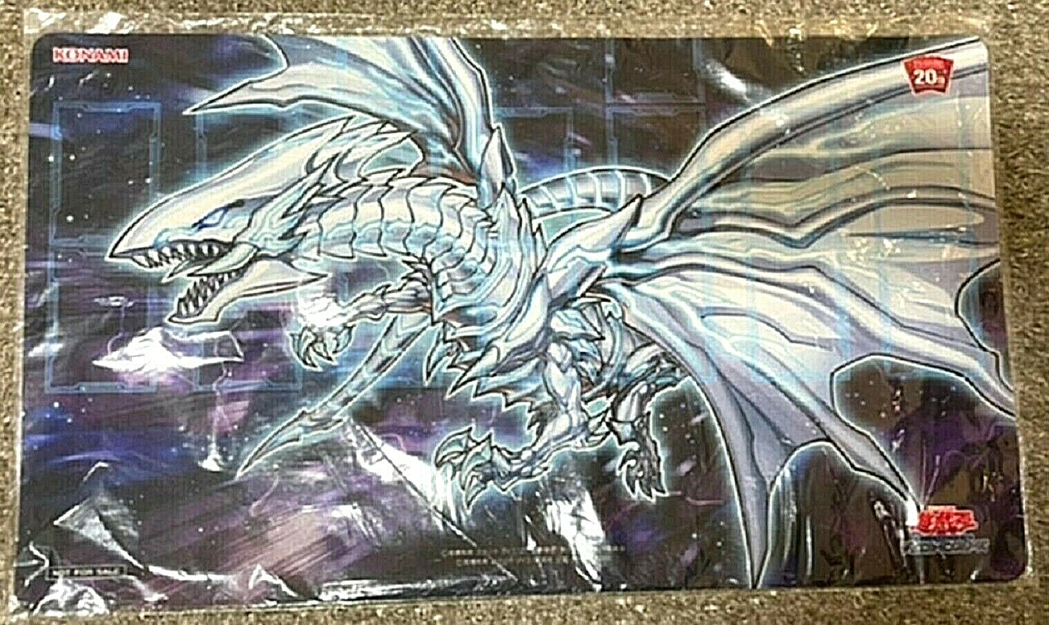 遊戯王プレイマット SAGA OF BLUE-EYES WHITE DRAGON Yu-Gi-Oh! TCG Paper Playmat Saga Of Blue Eye White Dragon