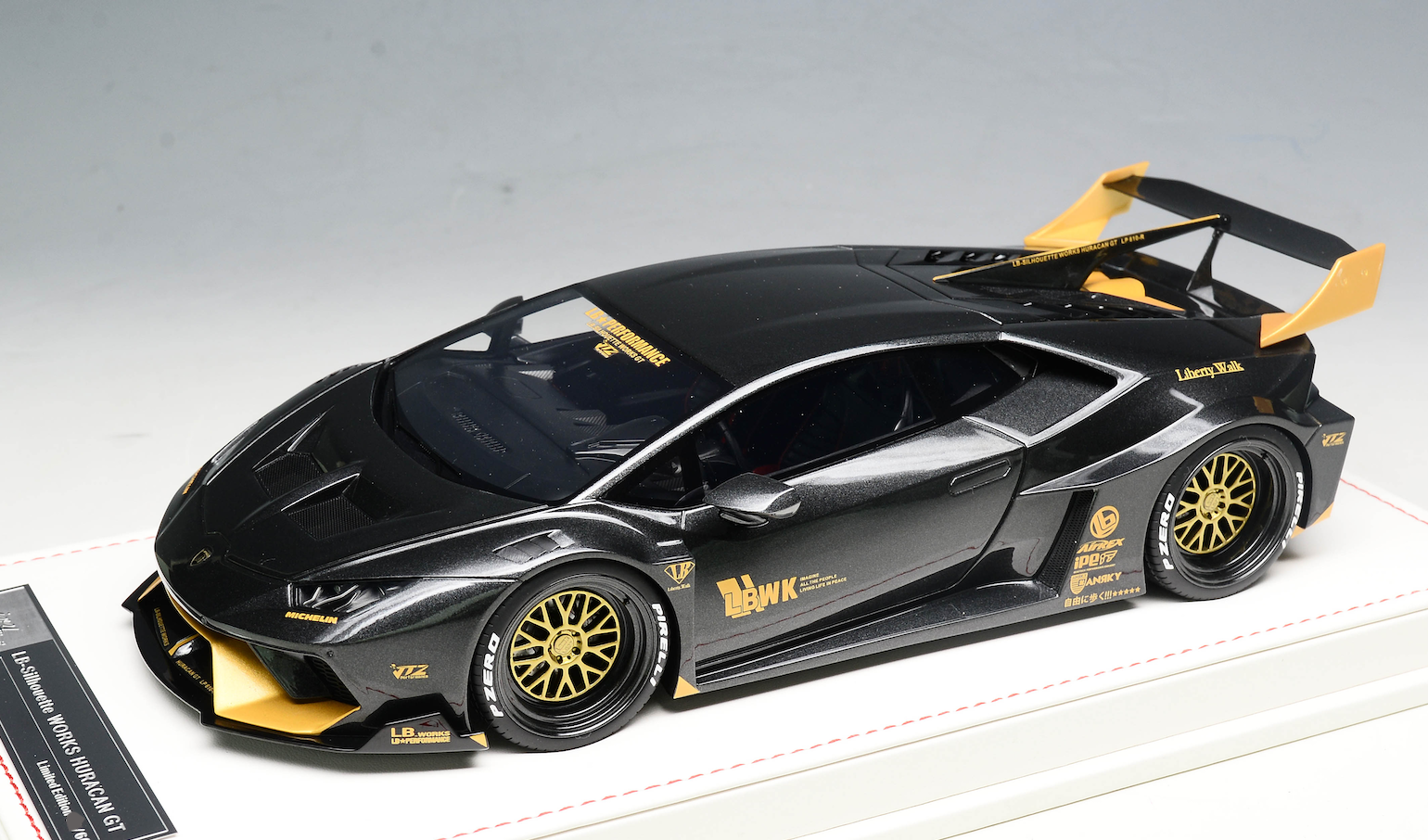 ミニカー LIBERTY WALK GT Nissan Lamborghini 1/18 Ivy Models Lamborghini Huracan GT Liberty walk Black
