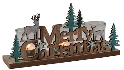 Christmas Reindeer Stag Nordic Scandinavian Tea Light Candle Holder Ornament