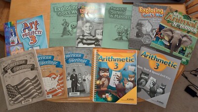 Abeka 3rd grade curriculum: Math, History, Science, Health, Art