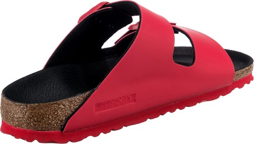 Pre-owned Birkenstock Arizona Bs Adult Mules Red, Red, 5 Us Sz_4 Narrow_red