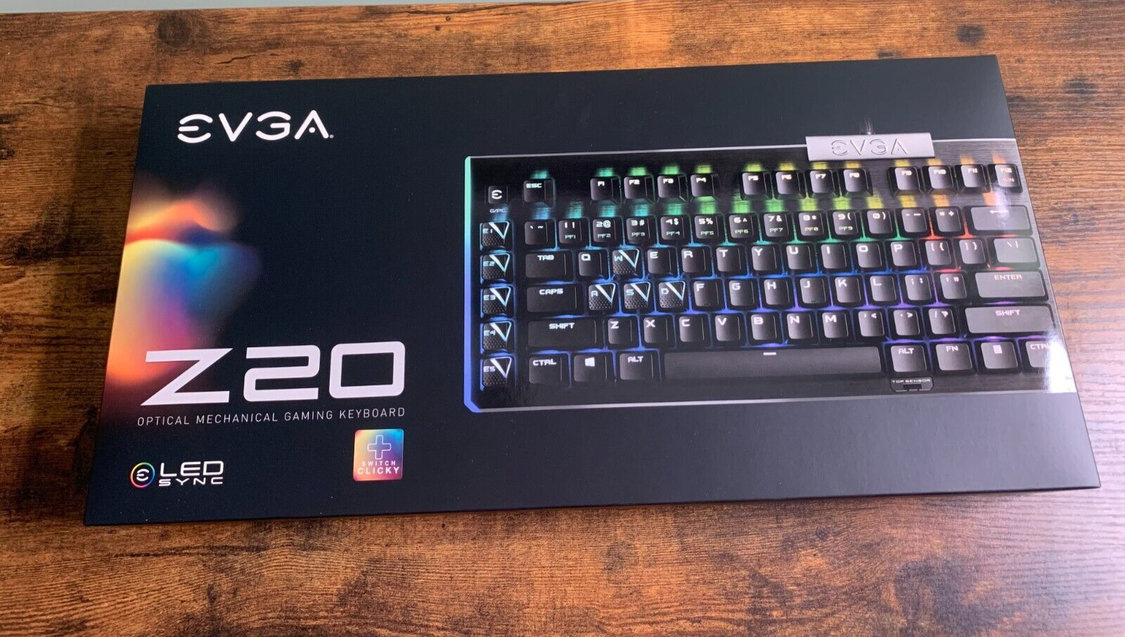 New EVGA Z20 RGB Optical Mechanical Gaming Keyboard Black Factory Sealed
