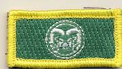 COLORADO STATE UNIVERSITY ROTC FSS FLIGHT SUIT HOOK LOOP EMBROIDERED PATCH