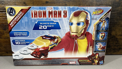 Nerf Marvel Avengers Iron Man 3 ARC FX Gauntlet Motorized Disc Shooter NEW